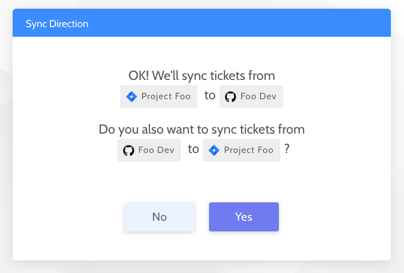 sync confirmation dialog